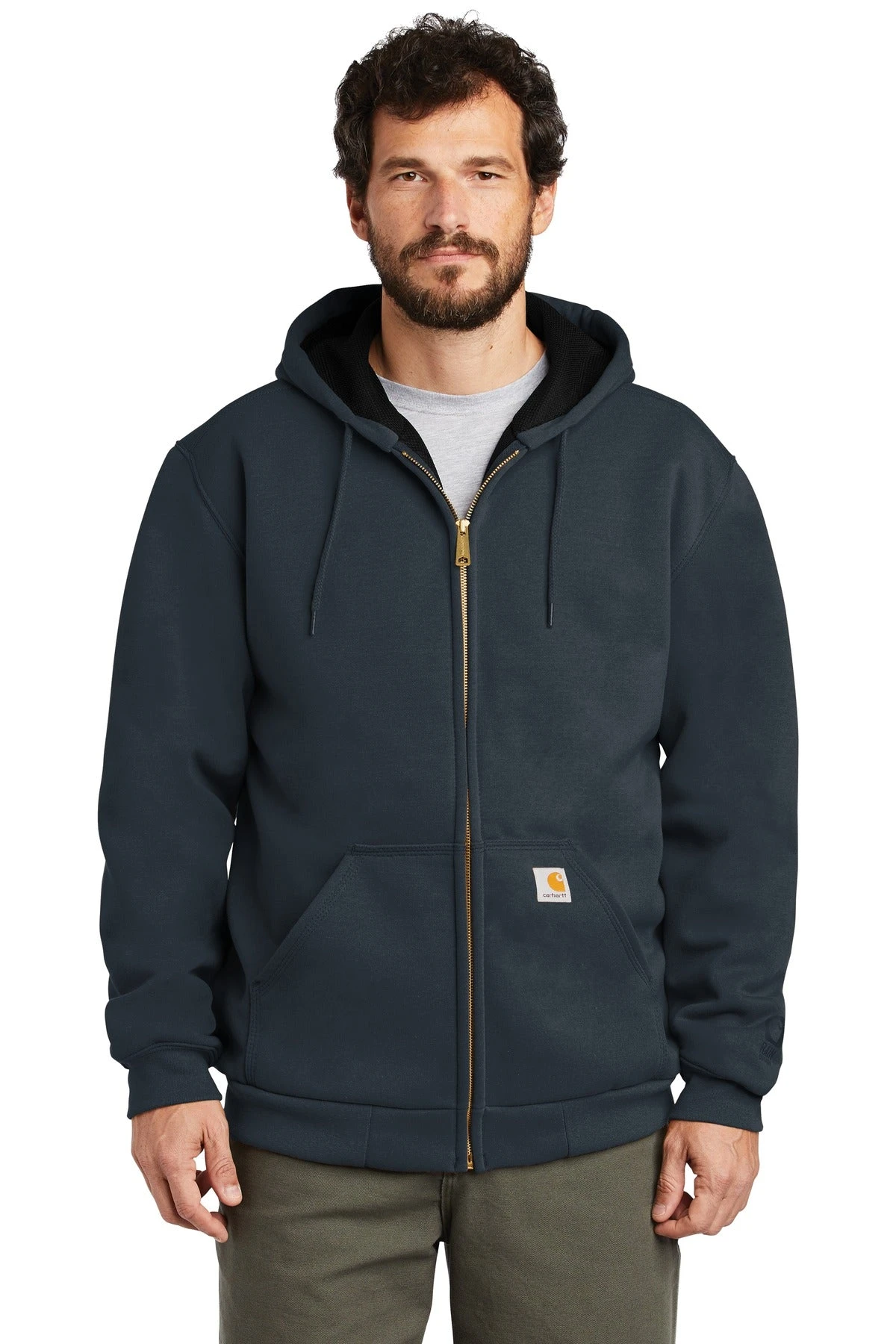Carhartt Men's Rain Defender Rutland Thermal-Lined Hooded Zip-Front Sweatshirt CT100632 2 Carhartt Men's Rain Defender Rutland Thermal-Lined Hooded Zip-Front Sweatshirt CT100632 - Image 2