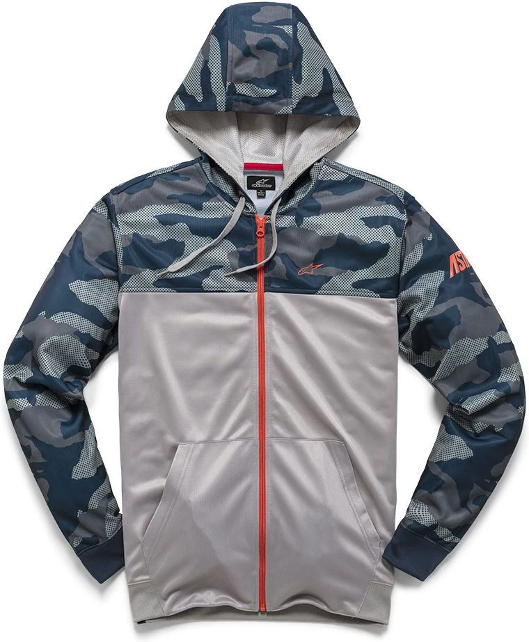 Alpinestars Reckon Zip-Up Sweatshirt Navy/Camo 1 Alpinestars Reckon Zip-Up Sweatshirt Navy/Camo
