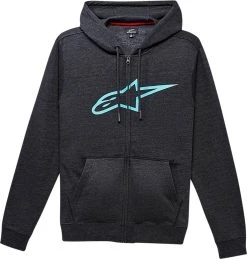 Alpinestars Ageless II Zip-Up Sweatshirt Charcoal/Turquoise