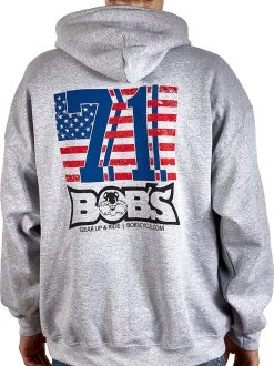 Bobs Cycle Supply American Bucky Sweatshirt Heather Gray -Carhartt Online 5170000 2