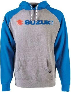Factory Effex Suzuki Landscape Pullover Sweatshirt Gray/Royal