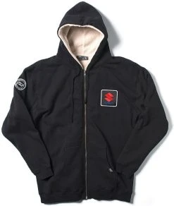 Factory FX Suzuki Sherpa Zip-Up Sweatshirt Black/Natural