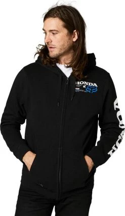 Fox Racing Honda Zip Sweatshirt Black