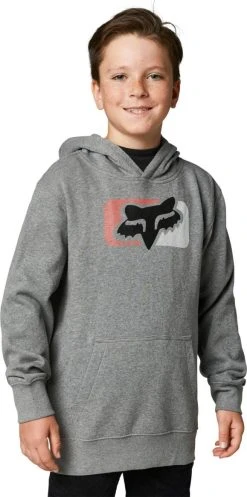 Fox Racing Mirer Pullover Youth Sweatshirt Heather Graphite