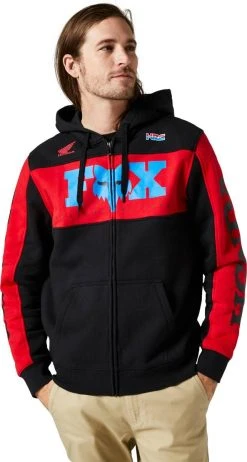 Fox Racing Honda 2022 Zip Sweatshirt Black/Red