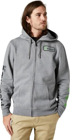 Fox Racing Kawi Zip Sweatshirt Heather Graphite