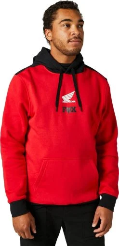 Fox Racing Honda Wing 2022 Pullover Sweatshirt Flame Red
