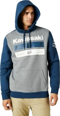 Fox Racing Kawi Stripes Pullover Sweatshirt Dark Indigo