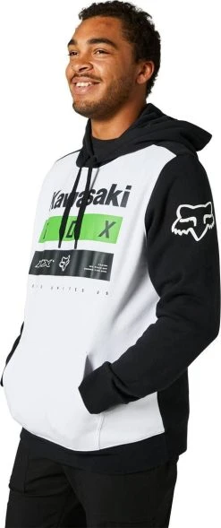 Fox Racing Kawi Stripes Pullover Sweatshirt Black/White -Carhartt Online 5175043 3