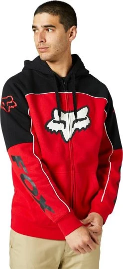 Fox Racing Dvide Zip Sweatshirt Flame Red -Carhartt Online 5175047 3