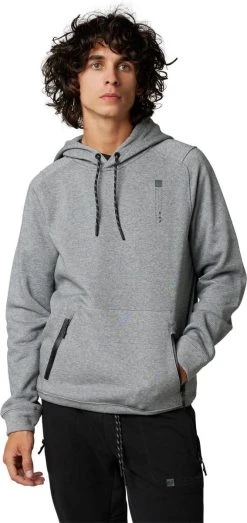Fox Racing Base Over DWR Pullover Sweatshirt Heather Graphite