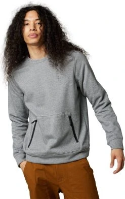Fox Racing Base Over DWR Crewneck Sweatshirt Heather Graphite
