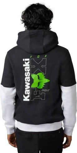 Fox Racing X Kawasaki 2023 Zip Up Sweatshirt Black/White -Carhartt Online 5175095 3