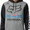 Fox Racing X Honda 2023 Pullover Sweatshirt Heather Graphite