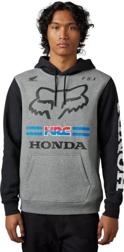 Fox Racing X Honda 2023 Pullover Sweatshirt Heather Graphite