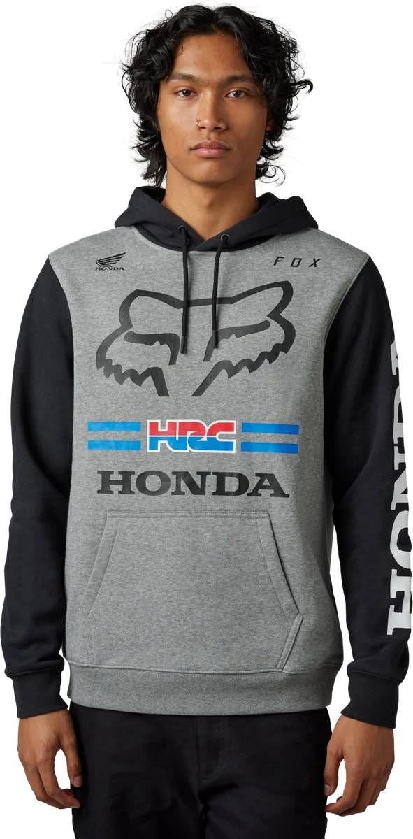Fox Racing X Honda 2023 Pullover Sweatshirt Heather Graphite 1 Fox Racing X Honda 2023 Pullover Sweatshirt Heather Graphite