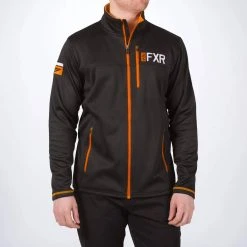 FXR Elevation Tech Zip-Up Sweatshirt Black/Orange