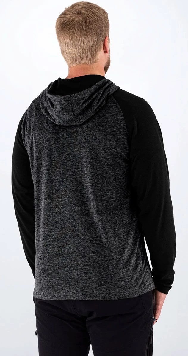 FXR Trainer Lite Tech Pullover Hoodie Sweatshirt Heather Charcoal/Black 2 FXR Trainer Lite Tech Pullover Hoodie Sweatshirt Heather Charcoal/Black - Image 2