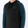 FXR Authentic Lite Tech Pullover Hoodie Sweatshirt Black/Heather Steel