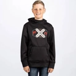 FXR Maverick Tech Youth Pullover Sweatshirt Black/Red