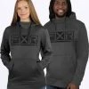 FXR Race Podium Tech Pullover Hoodie Sweatshirt Charcoal/Black