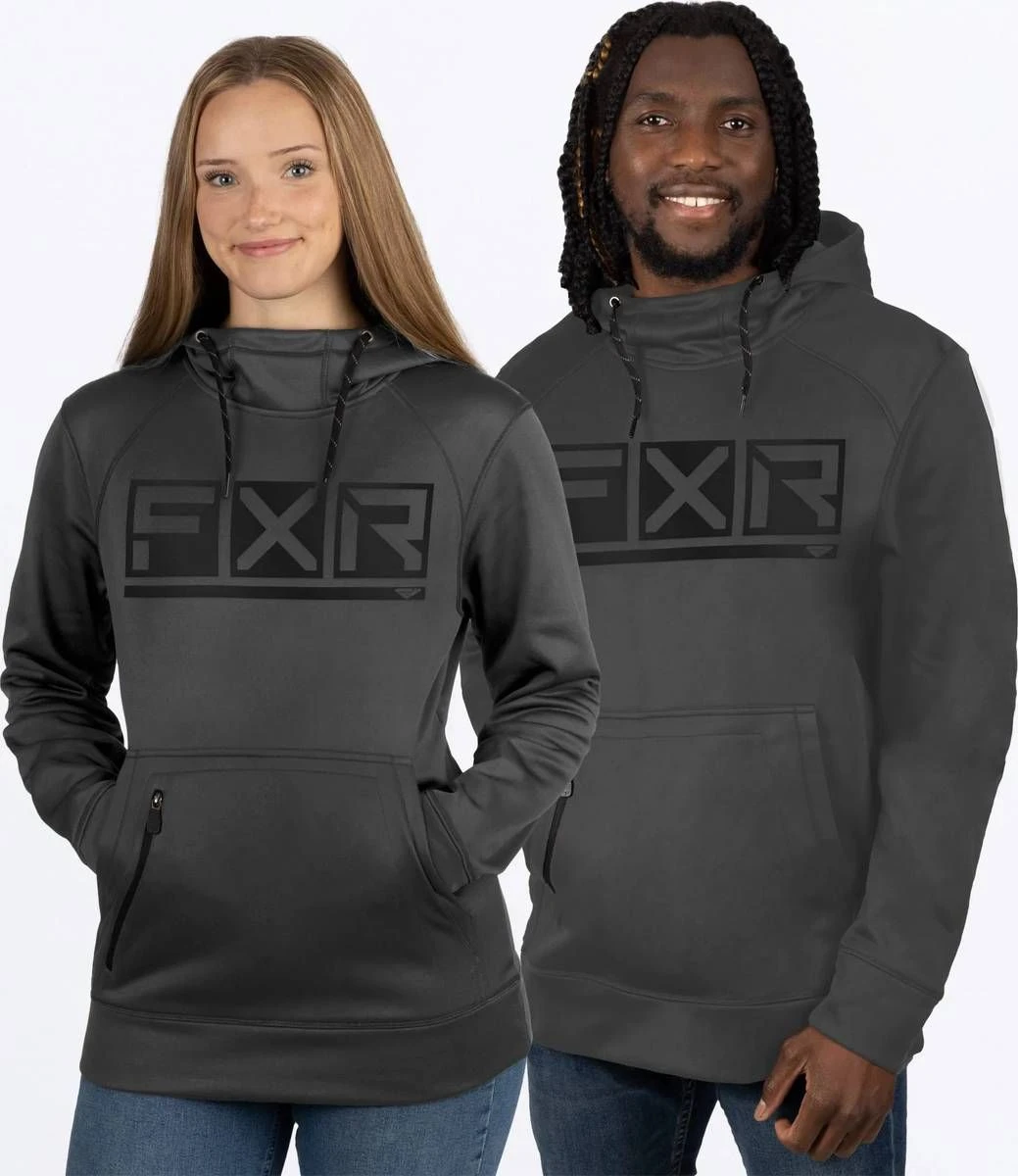FXR Race Podium Tech Pullover Hoodie Sweatshirt Charcoal/Black 1 FXR Race Podium Tech Pullover Hoodie Sweatshirt Charcoal/Black