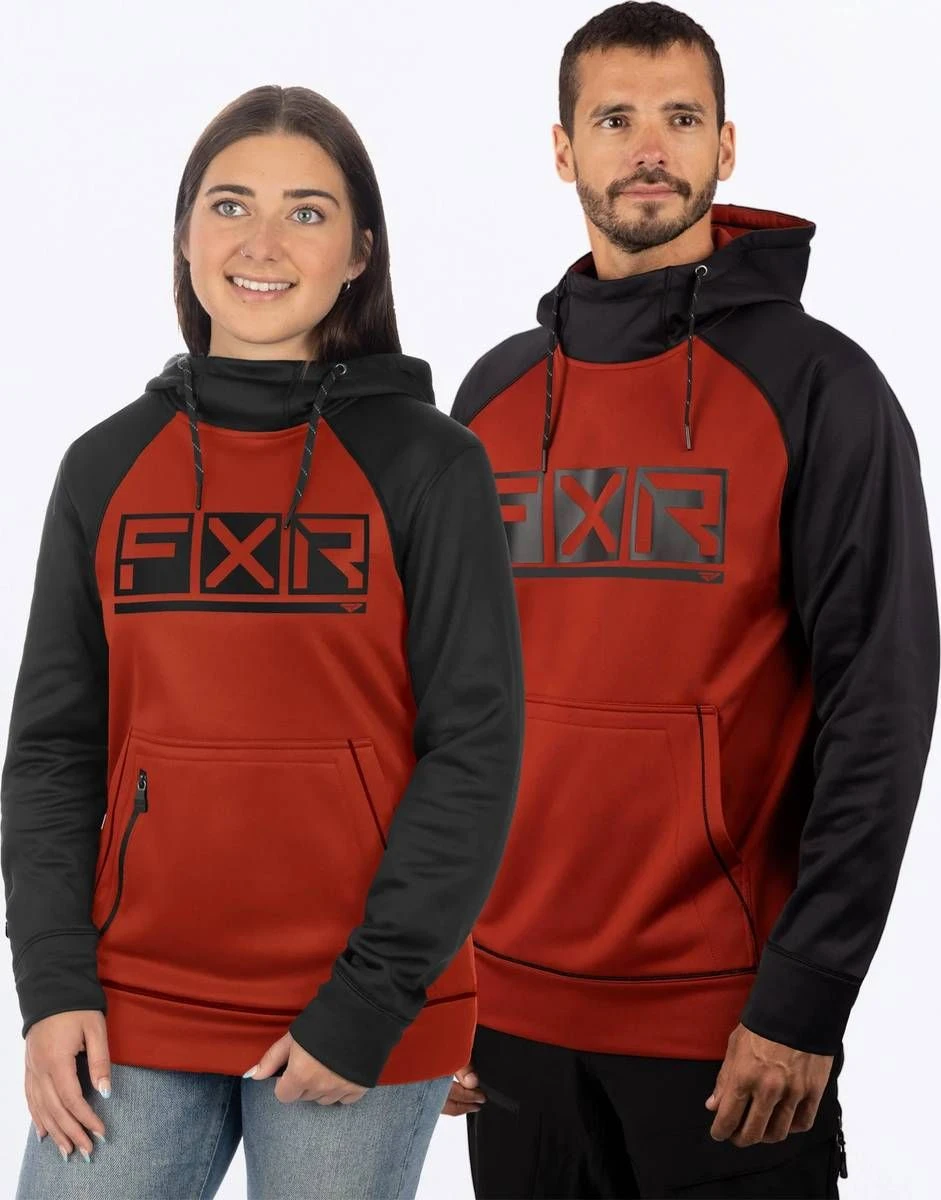 FXR Race Podium Tech Pullover Hoodie Sweatshirt Black/Rust 1 FXR Race Podium Tech Pullover Hoodie Sweatshirt Black/Rust