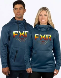 FXR Race Helium Tech Pullover Hoodie Sweatshirt Slate/Inferno