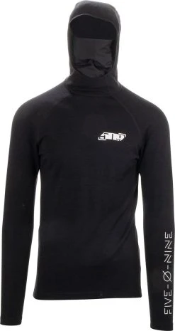 509 FZN Merino Sweatshirt With Balaclava Hood Black