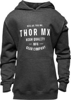 Thor Crafted Youth Girls Pullover Sweatshirt Charcoal