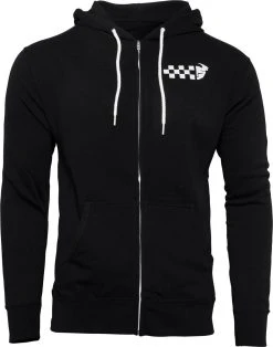 Thor Checkers Zip-Up Sweatshirt Black