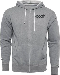 Thor Checkers Zip-Up Sweatshirt Gray
