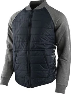 Troy Lee Designs Factory Quilted Bomber Zip-Up Sweatshirt Navy