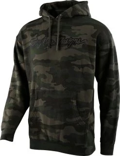 Troy Lee Designs Signature Pullover Sweatshirt Forest Camo