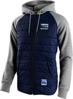 Troy Lee Designs Yamaha DT-22 Quilted Zip Up Sweatshirt Navy