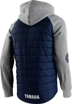 Alternative view of Troy Lee Designs Yamaha DT-22 Quilted Zip Up Sweatshirt Navy