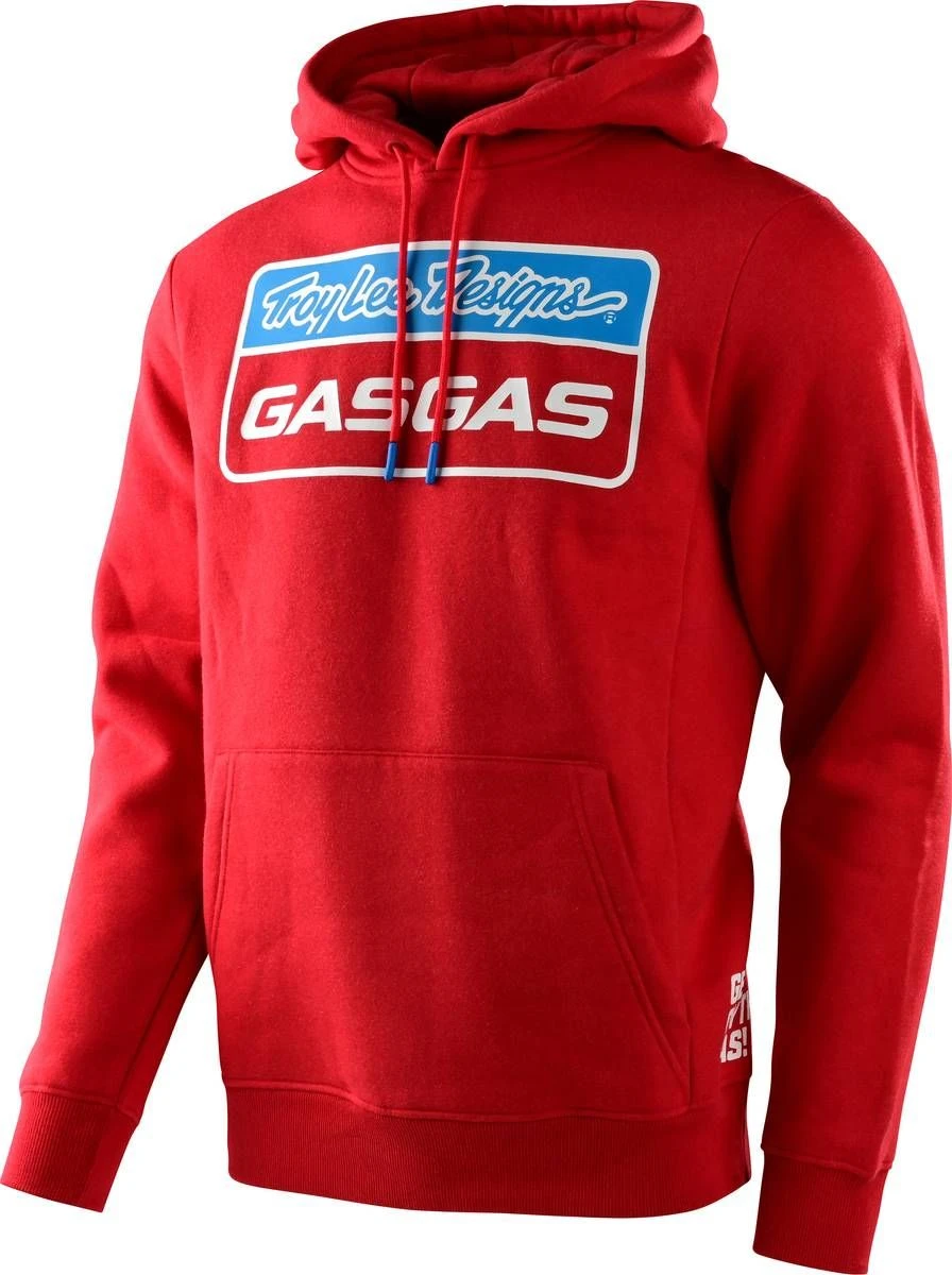 Troy Lee Designs Gas Gas Team Stock Pull Over Sweatshirt Red Heather 1 Troy Lee Designs Gas Gas Team Stock Pull Over Sweatshirt Red Heather