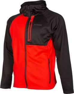Klim Alpha Zip-Up Sweatshirt High Risk Red/Black
