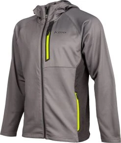 Klim Alpha Zip-Up Sweatshirt Gray/Hi-Vis