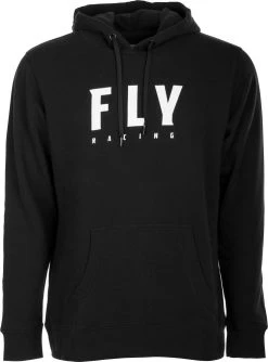 Fly Racing Badge Hoodie Sweatshirt Black