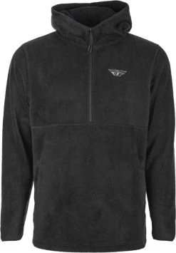 Fly Racing Half Zip Pullover Hoodie Sweatshirt Black