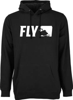Fly Racing Primary Snow Pullover Sweatshirt Black
