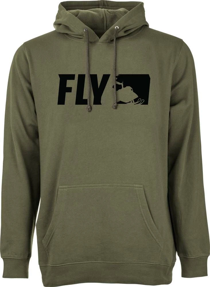 Fly Racing Primary Snow Pullover Sweatshirt Military Green 1 Fly Racing Primary Snow Pullover Sweatshirt Military Green