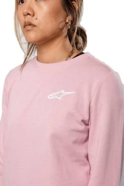Alpinestars Ageless Womens Chest Crew Sweatshirt Pink -Carhartt Online 5210501 3