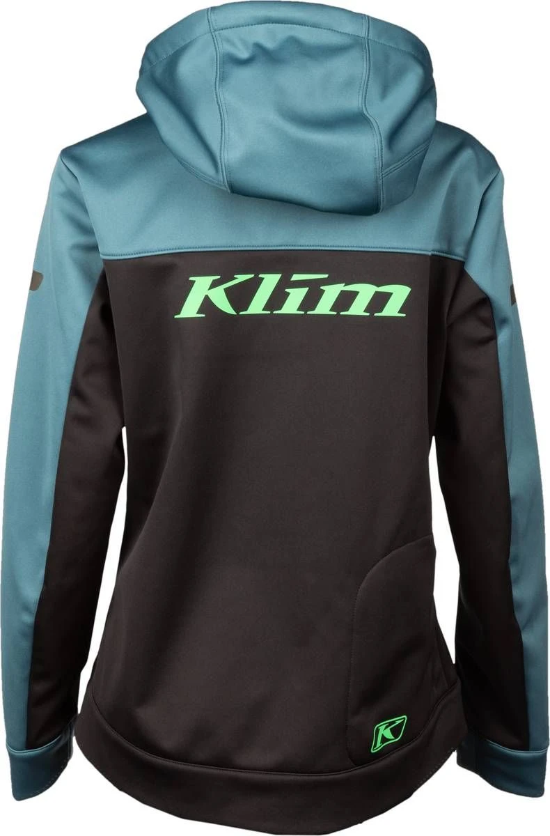 Klim Evolution Womens Pullover Sweatshirt Petrol/Wintermint 4 Klim Evolution Womens Pullover Sweatshirt Petrol/Wintermint - Image 4