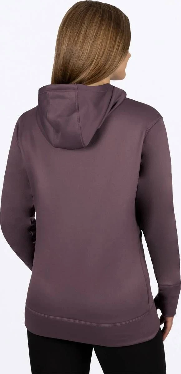 FXR Podium Tech Womens Pullover Hoodie Sweatshirt Muted Grape/White 2 FXR Podium Tech Womens Pullover Hoodie Sweatshirt Muted Grape/White - Image 2