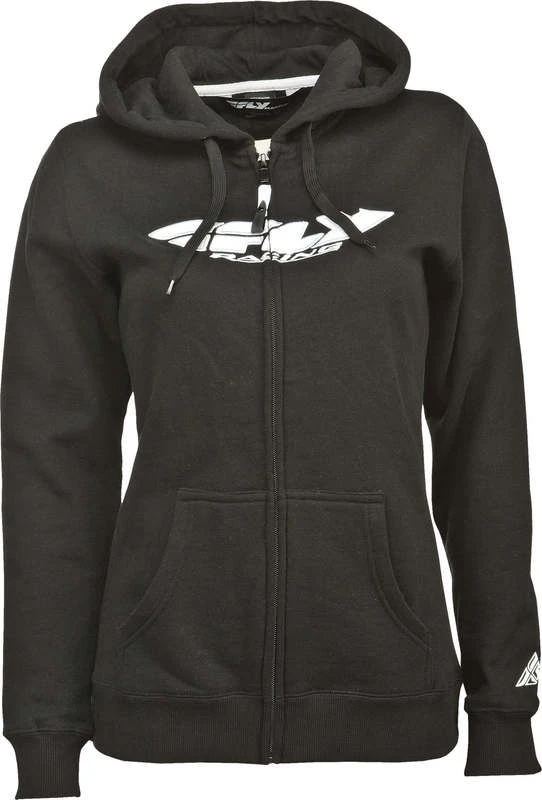 Fly Racing Corp Womens Zip Hoody Sweatshirt Black 1 Fly Racing Corp Womens Zip Hoody Sweatshirt Black