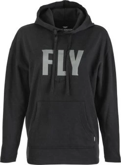 Fly Racing Weekender Womens PO Hoody Sweatshirt Black/Grey