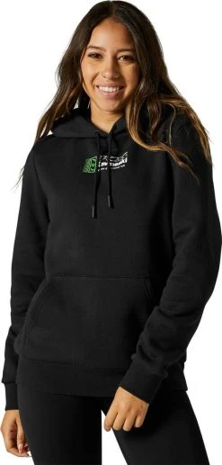 Fox Racing Kawi Womens Pullover Sweatshirt Black