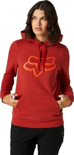 Fox Racing Boundary Womens Pullover Sweatshirt Red Clay